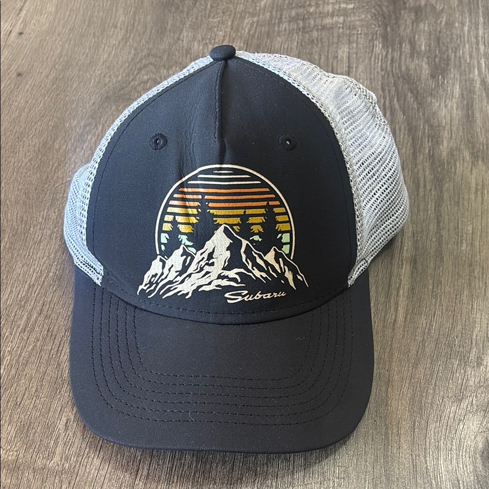 Subaru Blue and White Trucker Hat